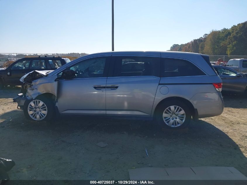 2016 Honda Odyssey Lx VIN: 5FNRL5H24GB017588 Lot: 40725037