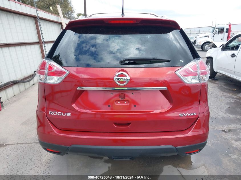 2016 Nissan Rogue Sv VIN: KNMAT2MV2GP736310 Lot: 40725048