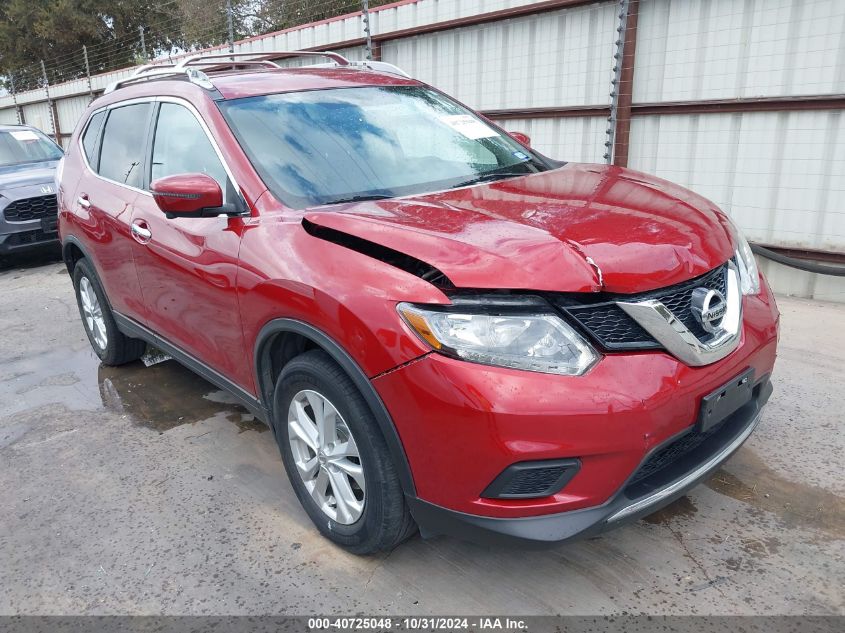 2016 Nissan Rogue Sv VIN: KNMAT2MV2GP736310 Lot: 40725048