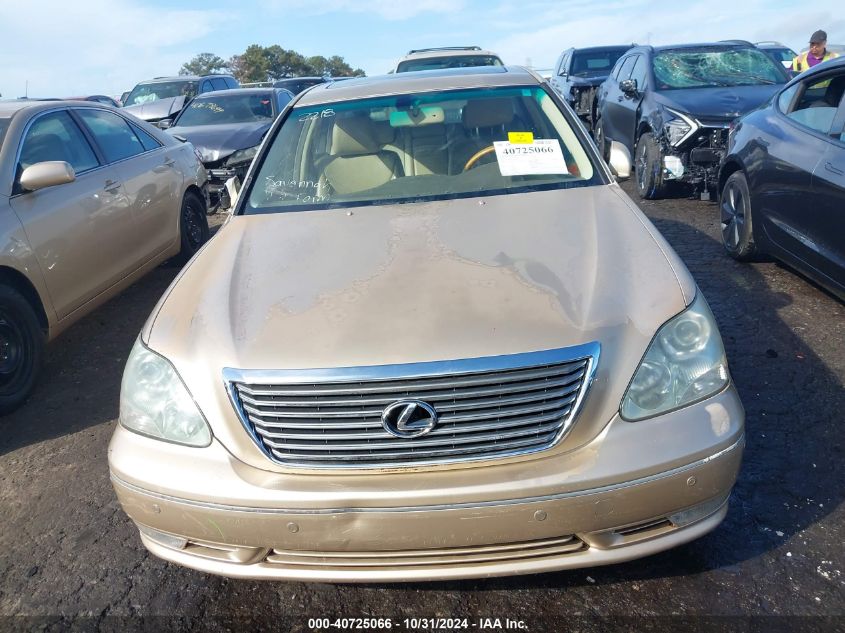 2005 Lexus Ls 430 VIN: JTHBN36F755010380 Lot: 40725066