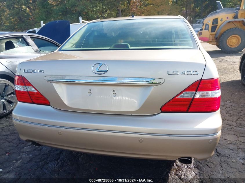 2005 Lexus Ls 430 VIN: JTHBN36F755010380 Lot: 40725066