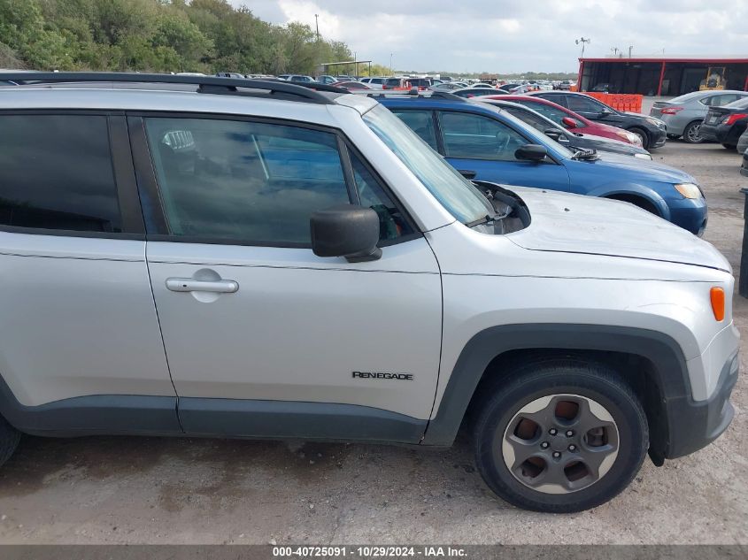 2017 Jeep Renegade Sport Fwd VIN: ZACCJAAB9HPF58015 Lot: 40725091