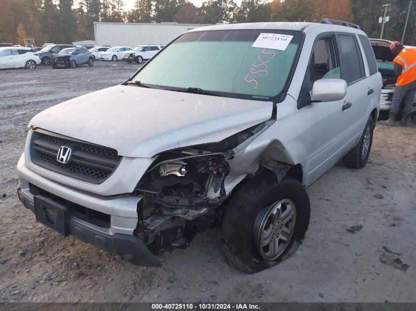 2003 Honda Pilot Ex-L VIN: 2HKYF18593H585059 Lot: 40725110