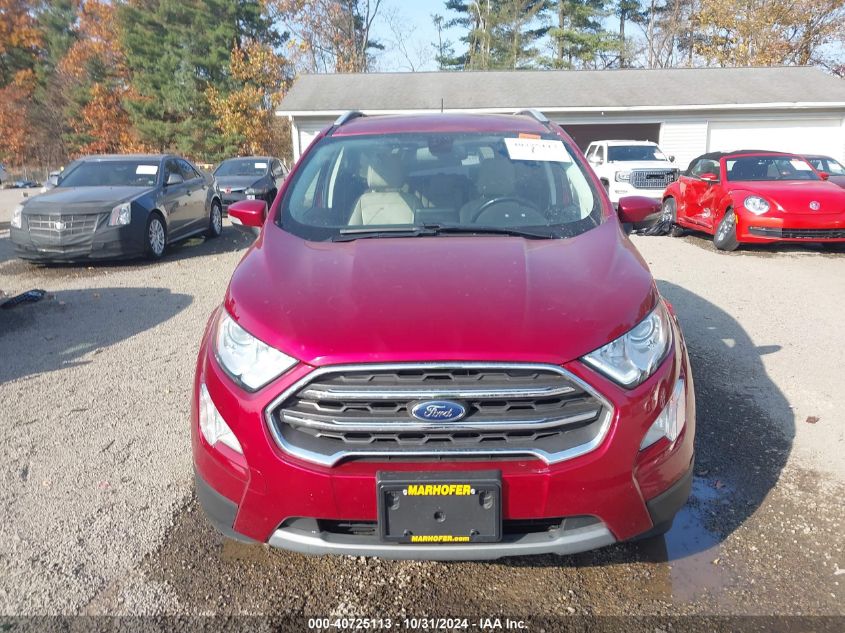 2018 Ford Ecosport Titanium VIN: MAJ6P1WLXJC195799 Lot: 40725113