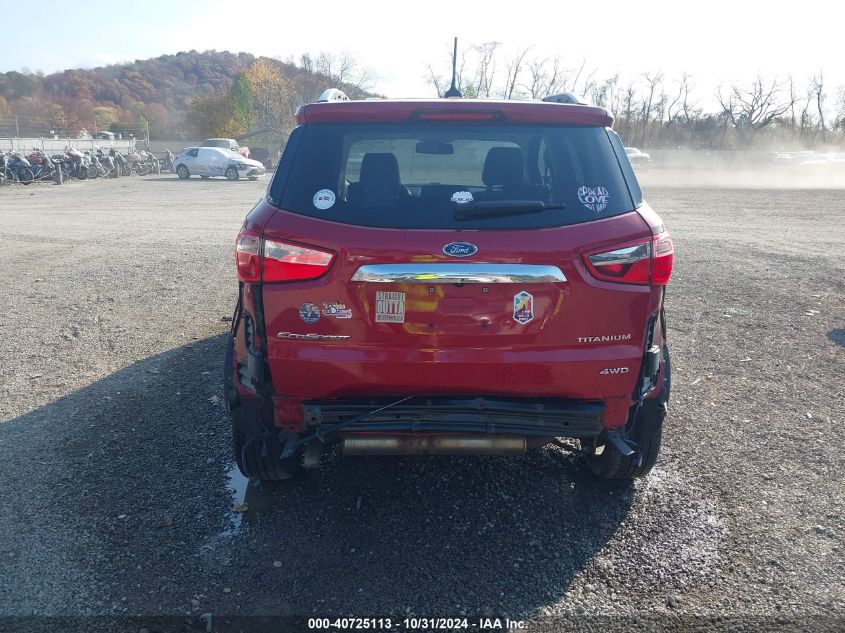 2018 Ford Ecosport Titanium VIN: MAJ6P1WLXJC195799 Lot: 40725113