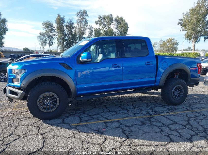 2019 Ford F-150 Raptor VIN: 1FTFW1RG0KFC09141 Lot: 40725128