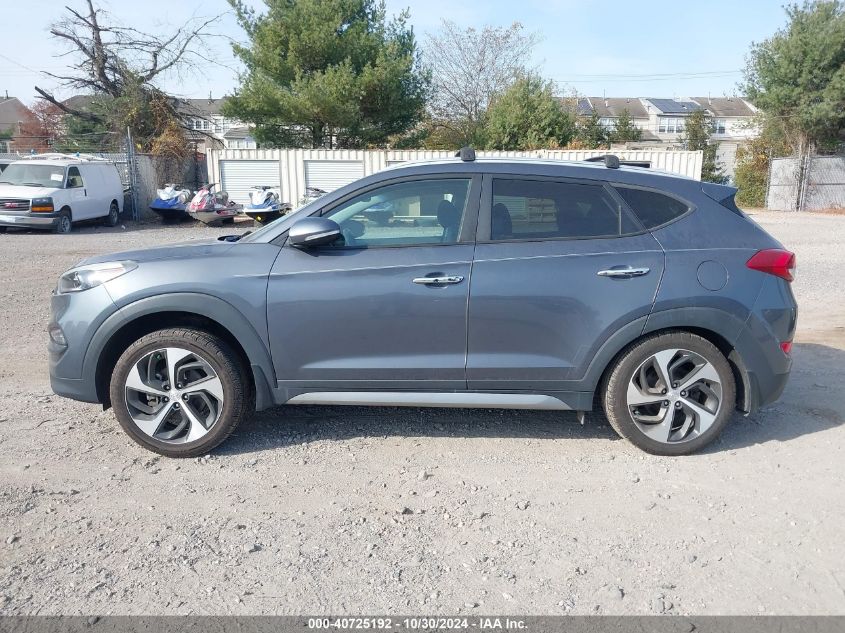 2017 Hyundai Tucson Limited VIN: KM8J3CA23HU365088 Lot: 40725192