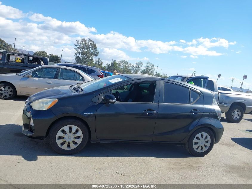 2012 Toyota Prius C Three VIN: JTDKDTB34C1501896 Lot: 40725233