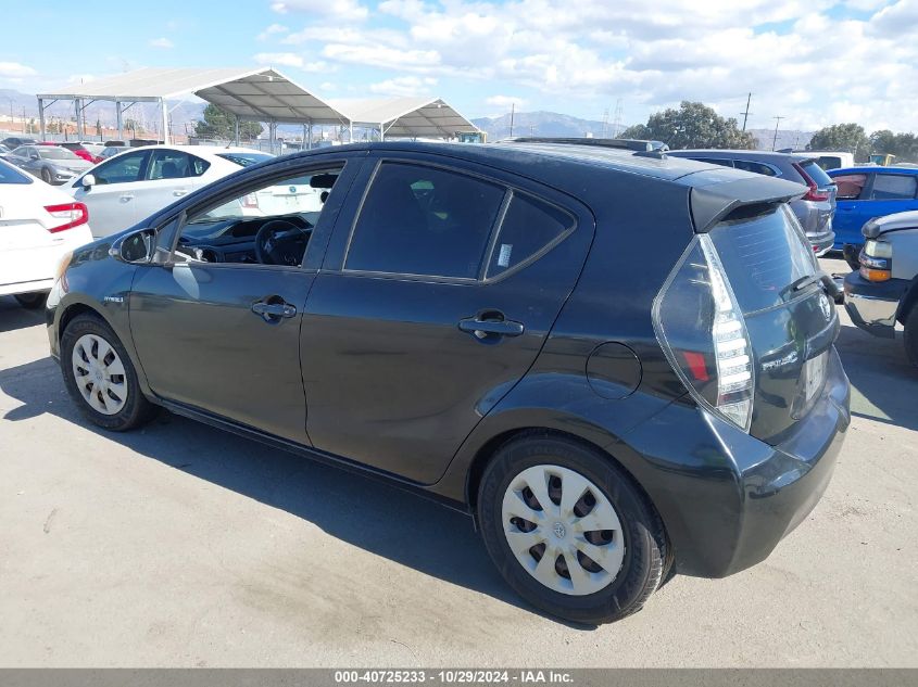 2012 Toyota Prius C Three VIN: JTDKDTB34C1501896 Lot: 40725233