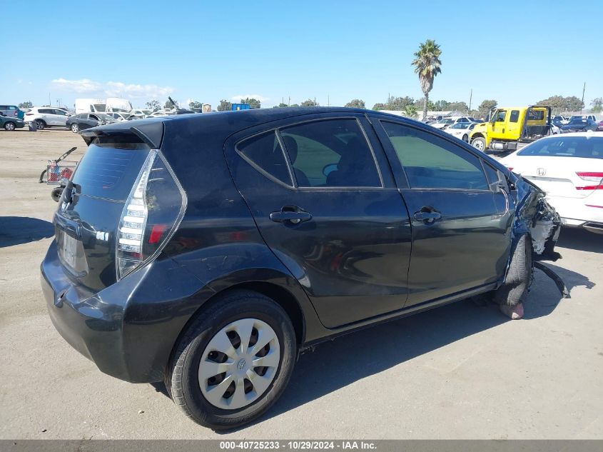 2012 Toyota Prius C Three VIN: JTDKDTB34C1501896 Lot: 40725233