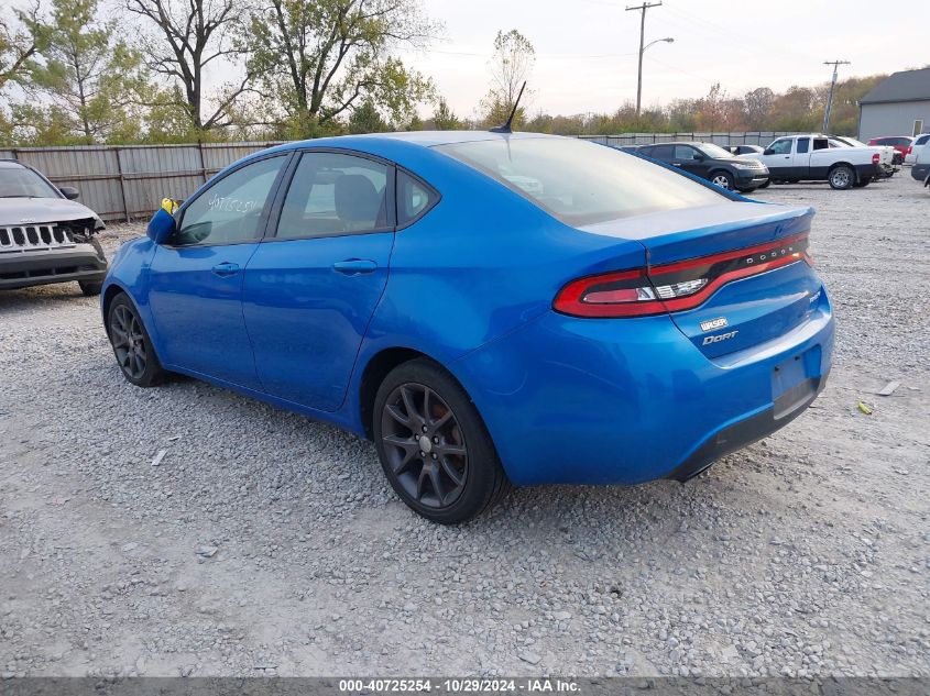 2015 Dodge Dart Sxt VIN: 1C3CDFBB0FD404392 Lot: 40725254