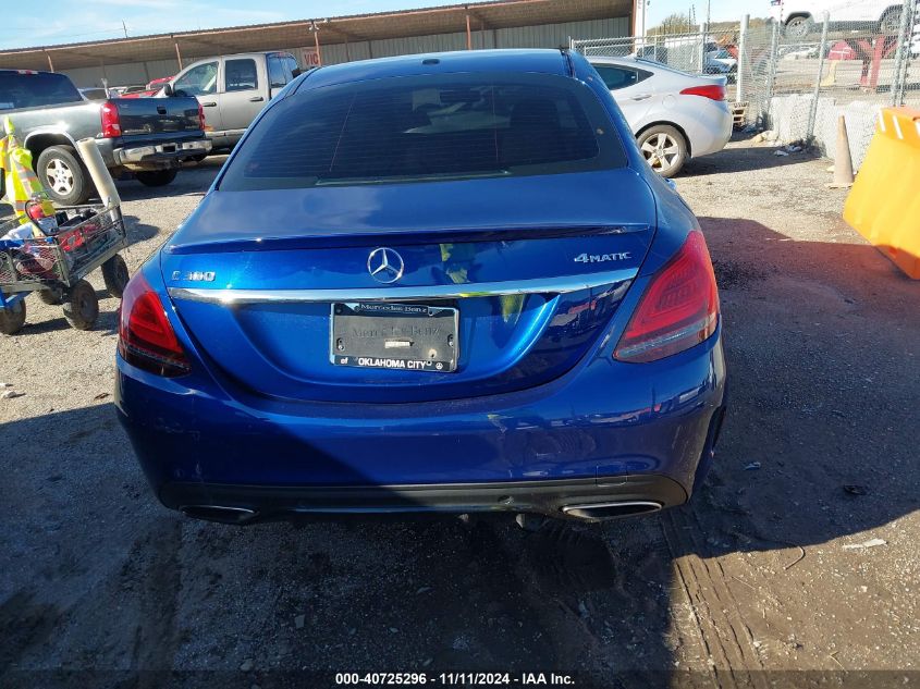 2019 Mercedes-Benz C 300 4Matic VIN: 55SWF8EB4KU293518 Lot: 40725296