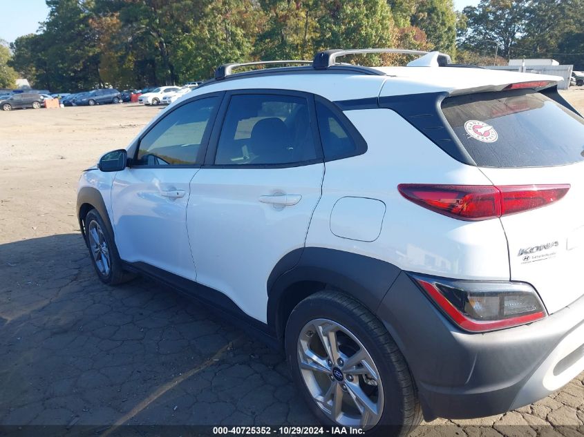 2022 Hyundai Kona Sel VIN: KM8K32AB5NU769830 Lot: 40725352