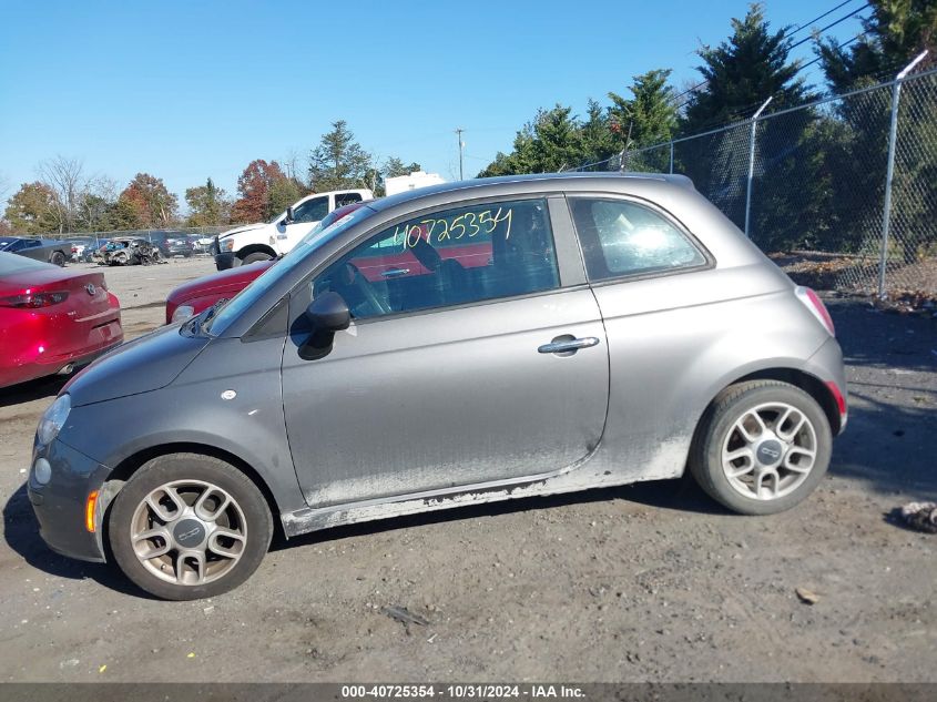 2012 Fiat 500 Pop VIN: 3C3CFFAR9CT122864 Lot: 40725354