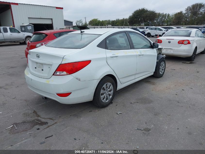 2016 Hyundai Accent Se VIN: KMHCT4AE1GU061801 Lot: 40725471