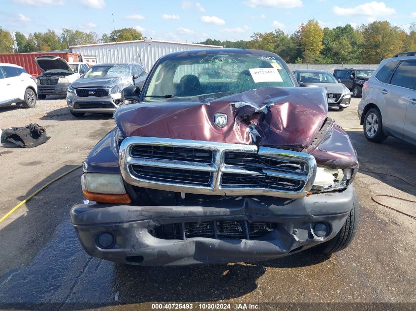 2004 Dodge Dakota VIN: 1D7GL12KX4S639125 Lot: 40725493