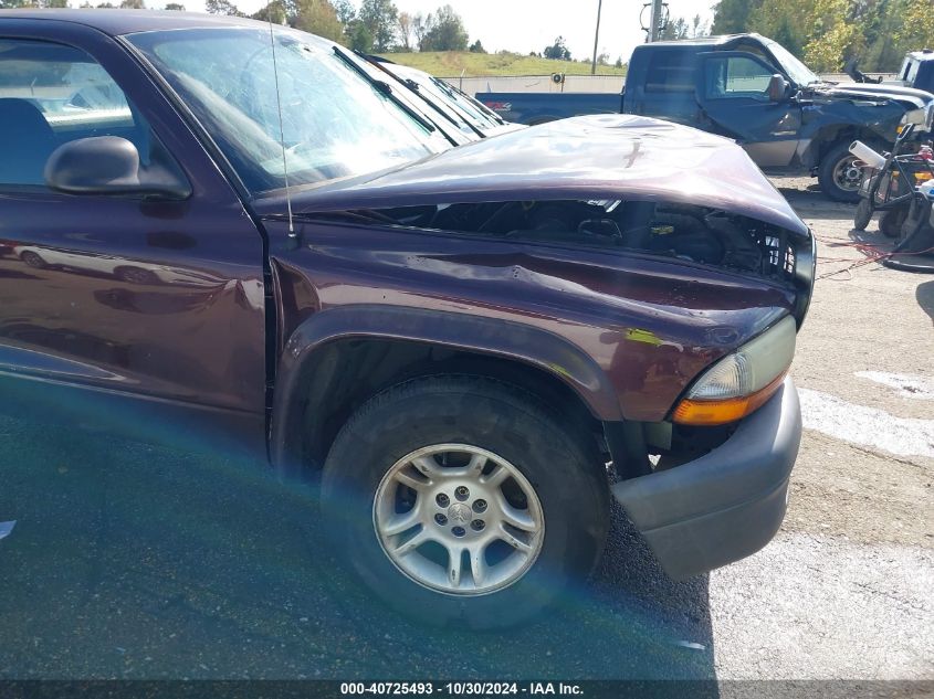 2004 Dodge Dakota VIN: 1D7GL12KX4S639125 Lot: 40725493