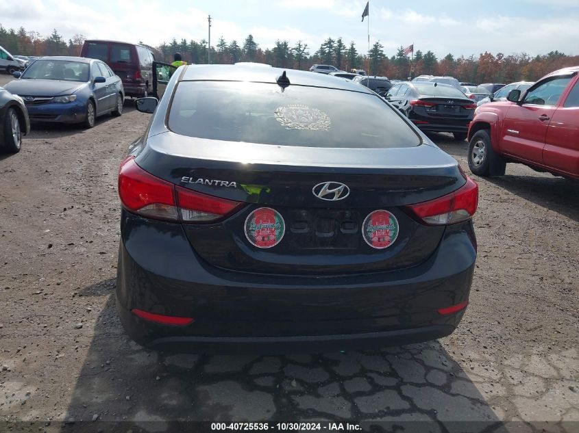 2016 Hyundai Elantra Se VIN: 5NPDH4AE3GH654676 Lot: 40725536