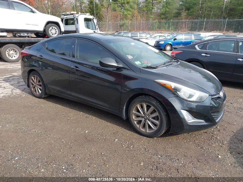 VIN 5NPDH4AE3GH654676 2016 Hyundai Elantra, SE no.1