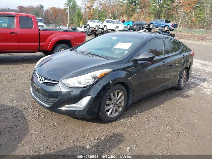 VIN 5NPDH4AE3GH654676 2016 Hyundai Elantra, SE no.2