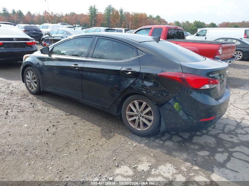 VIN 5NPDH4AE3GH654676 2016 Hyundai Elantra, SE no.3