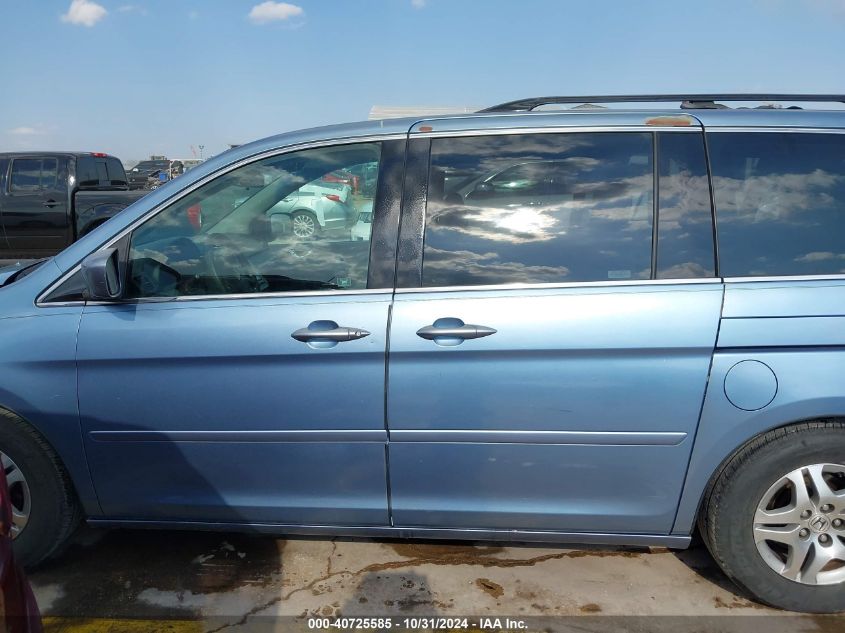 2005 Honda Odyssey Ex-L VIN: 5FNRL38765B080401 Lot: 40725585