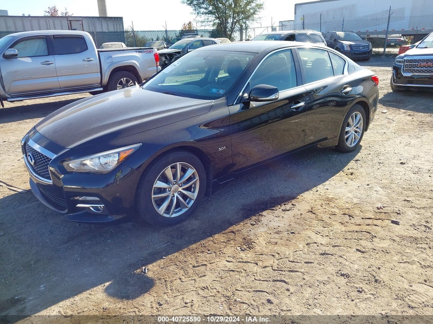 Vin: jn1ev7ar4gm345731, lot: 41214974, infiniti q50 3.0t premium 20162