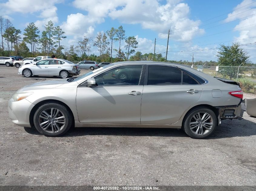 2015 Toyota Camry Se VIN: 4T1BF1FK4FU016639 Lot: 40725592