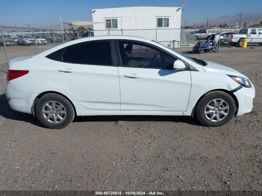 2012 Hyundai Accent Gls VIN: KMHCT4AE2CU260687 Lot: 40725615