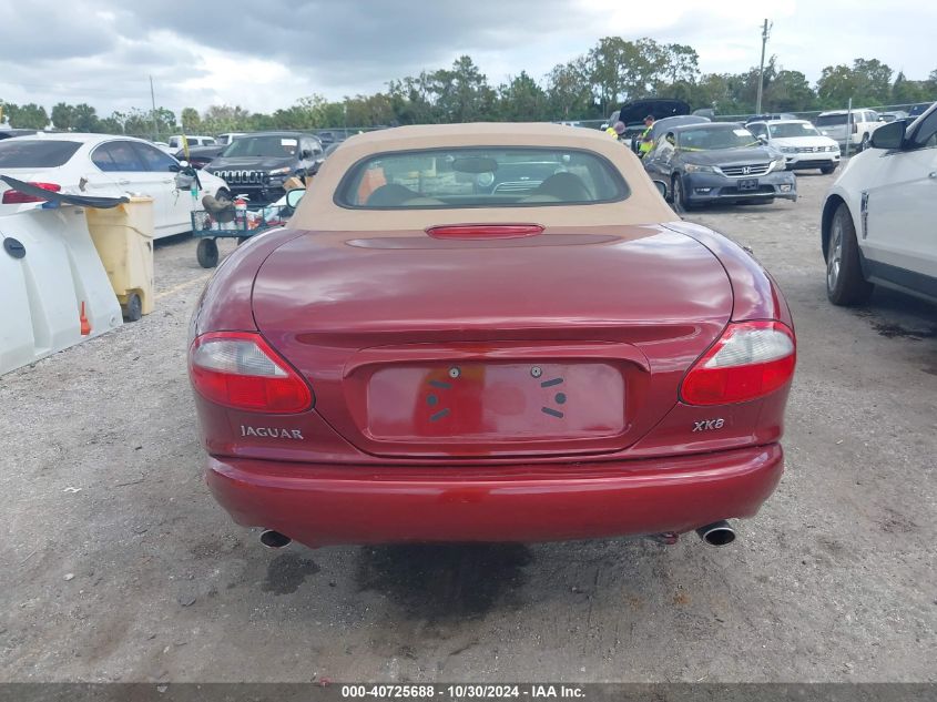 1999 Jaguar Xk8 VIN: SAJGX2040XC039514 Lot: 40725688