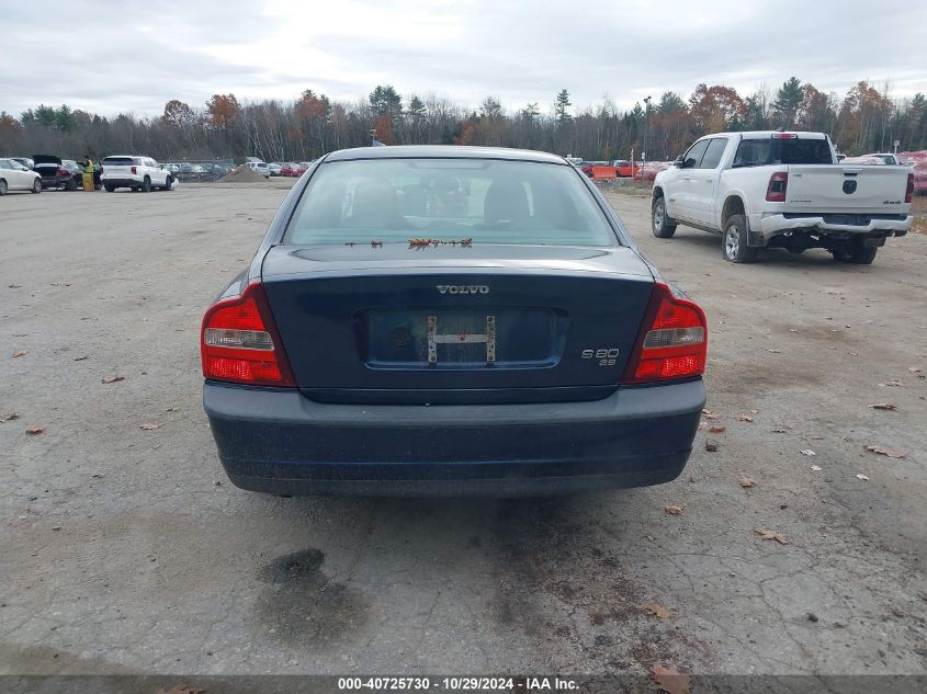 2000 Volvo S80 2.9 VIN: YV1TS94D3Y1074635 Lot: 40725730