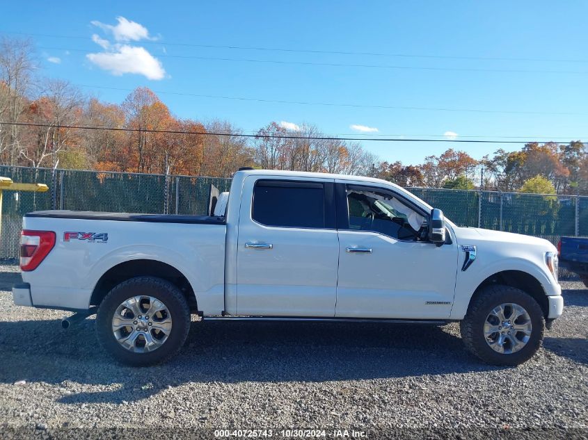 2022 Ford F-150 Platinum VIN: 1FTFW1ED5NFB04241 Lot: 40725743