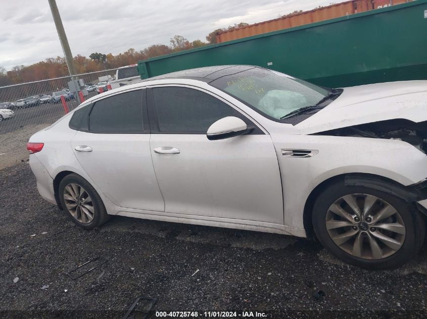 2018 Kia Optima Ex VIN: 5XXGU4L30JG206693 Lot: 40725748