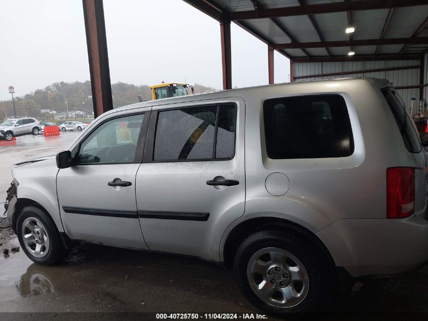 2010 Honda Pilot Lx VIN: 5FNYF4H28AB032907 Lot: 40725750