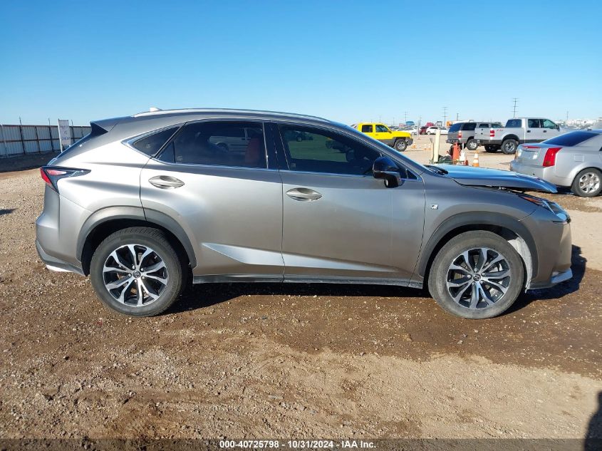 2017 Lexus Nx 200T F Sport VIN: JTJBARBZ3H2116506 Lot: 40725798