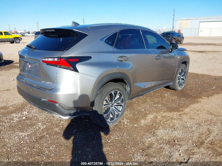 VIN JTJBARBZ3H2116506 2017 Lexus NX, 200T F Sport no.4