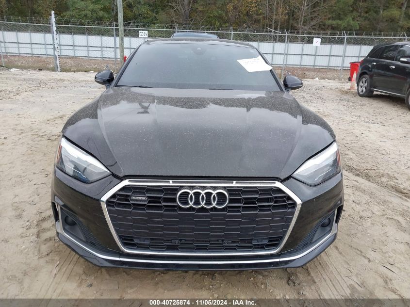 2020 Audi A5 Sportback Premium 45 Tfsi Quattro S Tronic VIN: WAUANCF55LA007600 Lot: 40725874