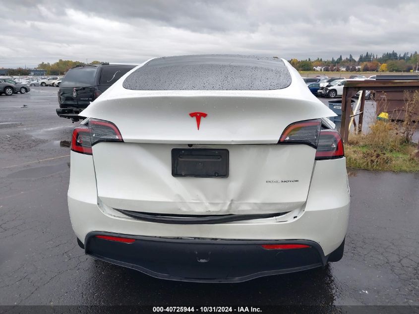 2023 Tesla Model Y Awd/Long Range Dual Motor All-Wheel Drive VIN: 7SAYGDEE0PF663755 Lot: 40725944