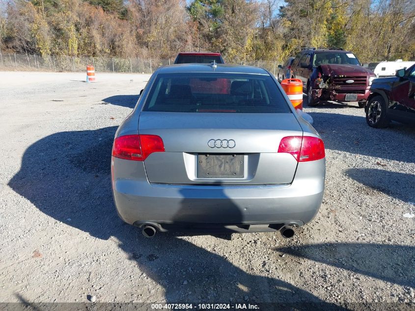 2006 Audi A4 2.0T VIN: WAUDF78E26A159904 Lot: 40725954