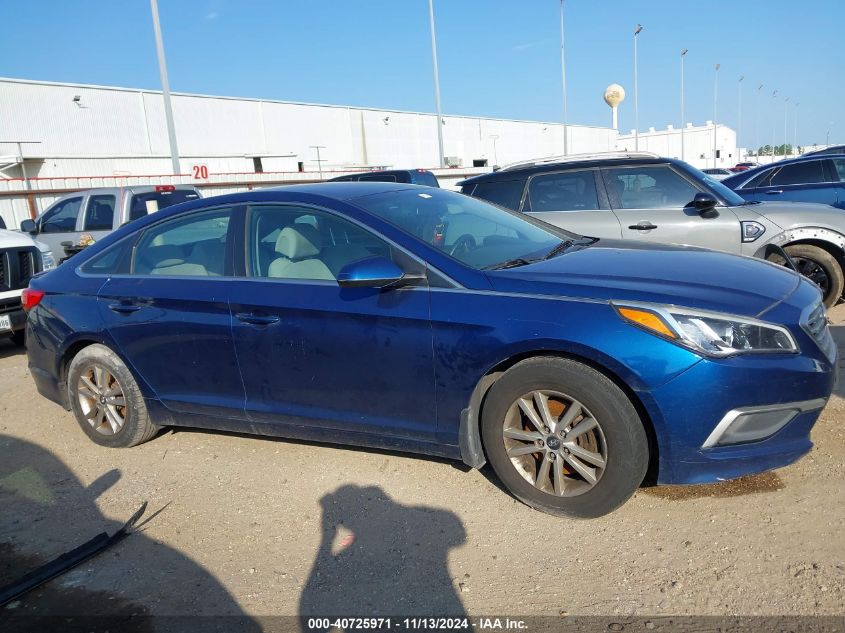 2017 Hyundai Sonata Se VIN: 5NPE24AFXHH489757 Lot: 40725971