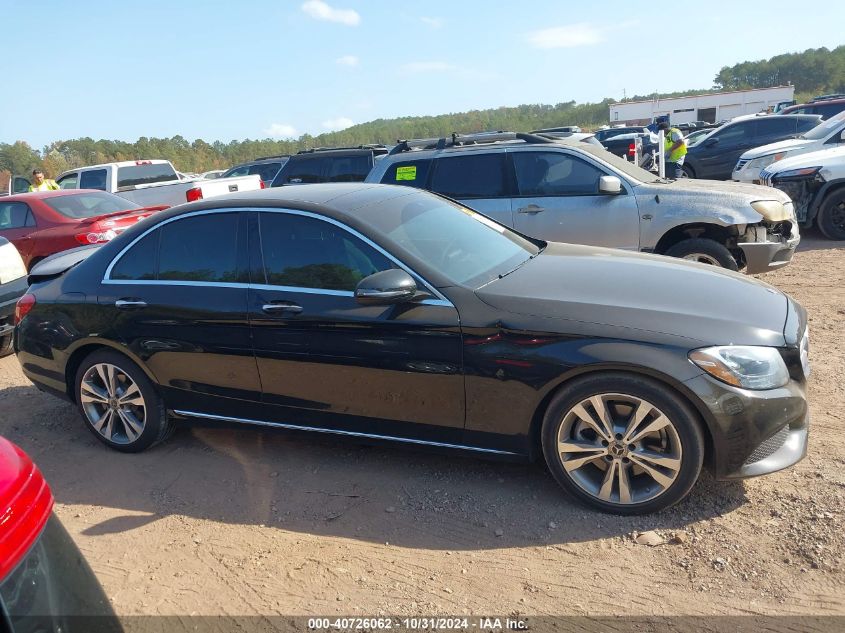 2018 Mercedes-Benz C 300 VIN: WDDWF4JBXJR387000 Lot: 40726062