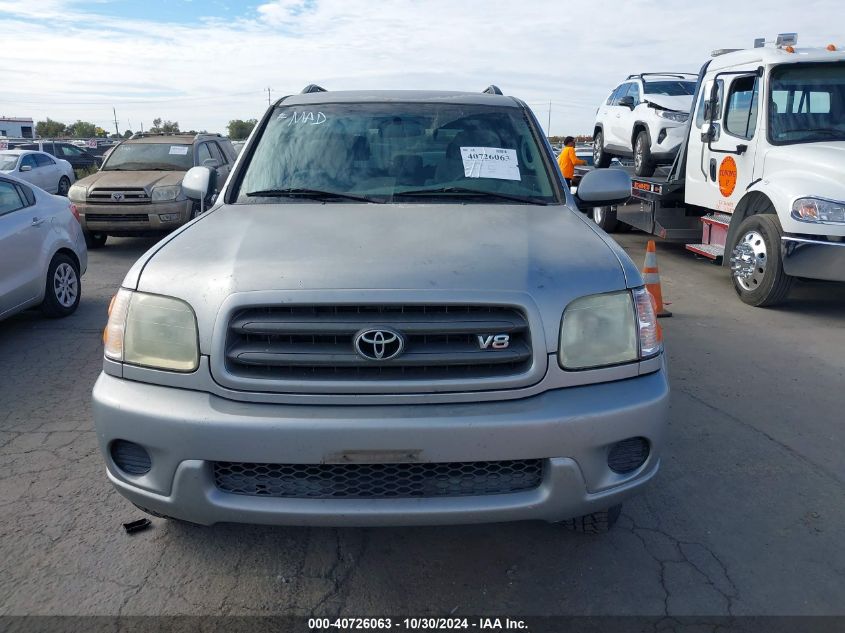 2002 Toyota Sequoia Sr5 V8 VIN: 5TDBT44AX2S069806 Lot: 40726063