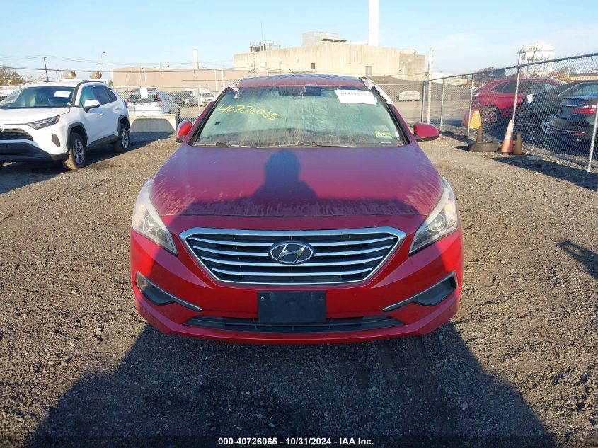 2016 Hyundai Sonata Se VIN: 5NPE24AF1GH357789 Lot: 40726065