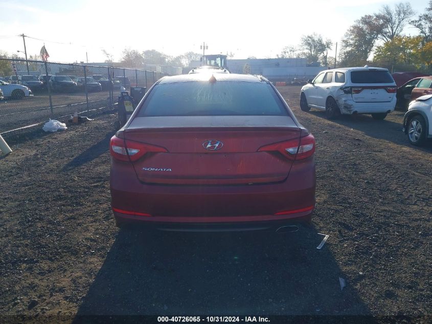 2016 Hyundai Sonata Se VIN: 5NPE24AF1GH357789 Lot: 40726065