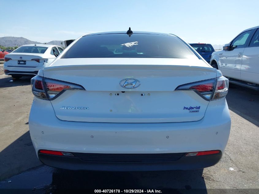 2016 Hyundai Sonata Hybrid Limited VIN: KMHE34L18GA029674 Lot: 40726178