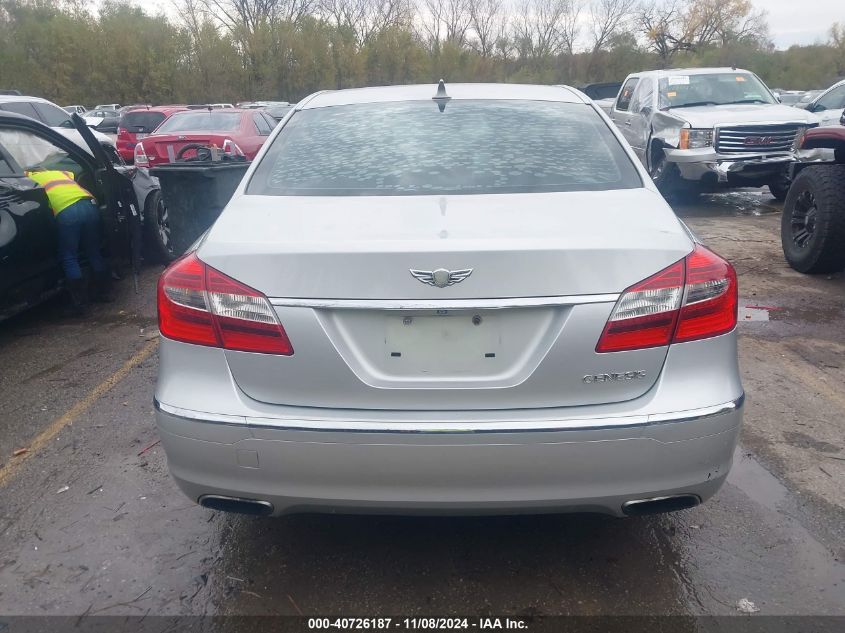 2013 Hyundai Genesis 3.8 VIN: KMHGC4DD9DU256206 Lot: 40726187