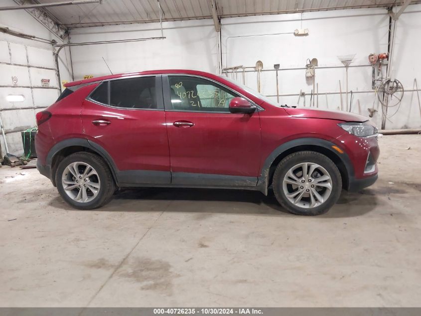 2021 Buick Encore Gx Awd Preferred VIN: KL4MMCSL2MB044214 Lot: 40726235