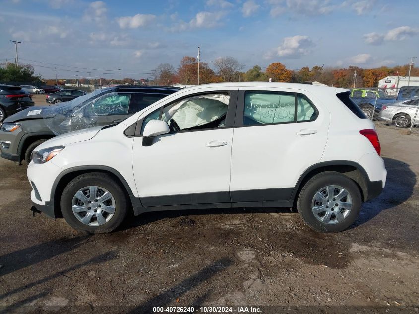 2017 Chevrolet Trax Ls VIN: KL7CJKSB9HB103578 Lot: 40726240