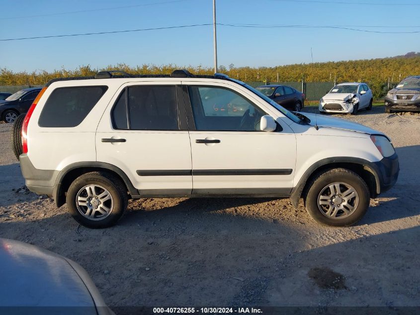 2003 Honda Cr-V Ex VIN: SHSRD78843U117626 Lot: 40726255