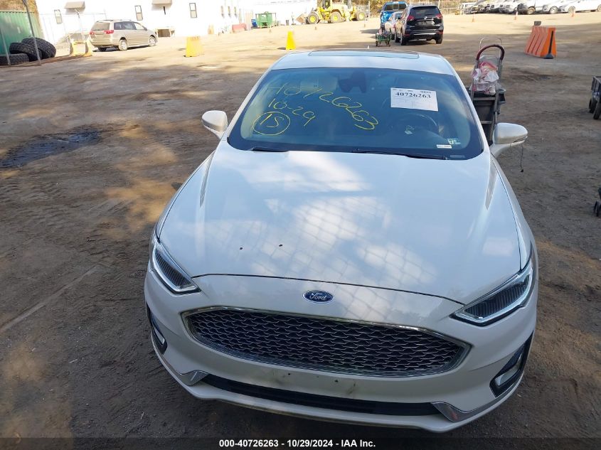 2019 FORD FUSION TITANIUM - 3FA6P0D91KR242397